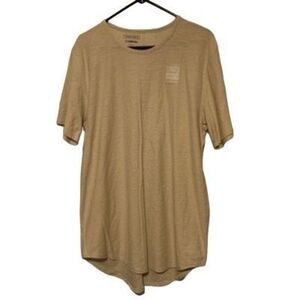 Carbon Size Men’s Large Longer Length Tan T-Shirt *New*